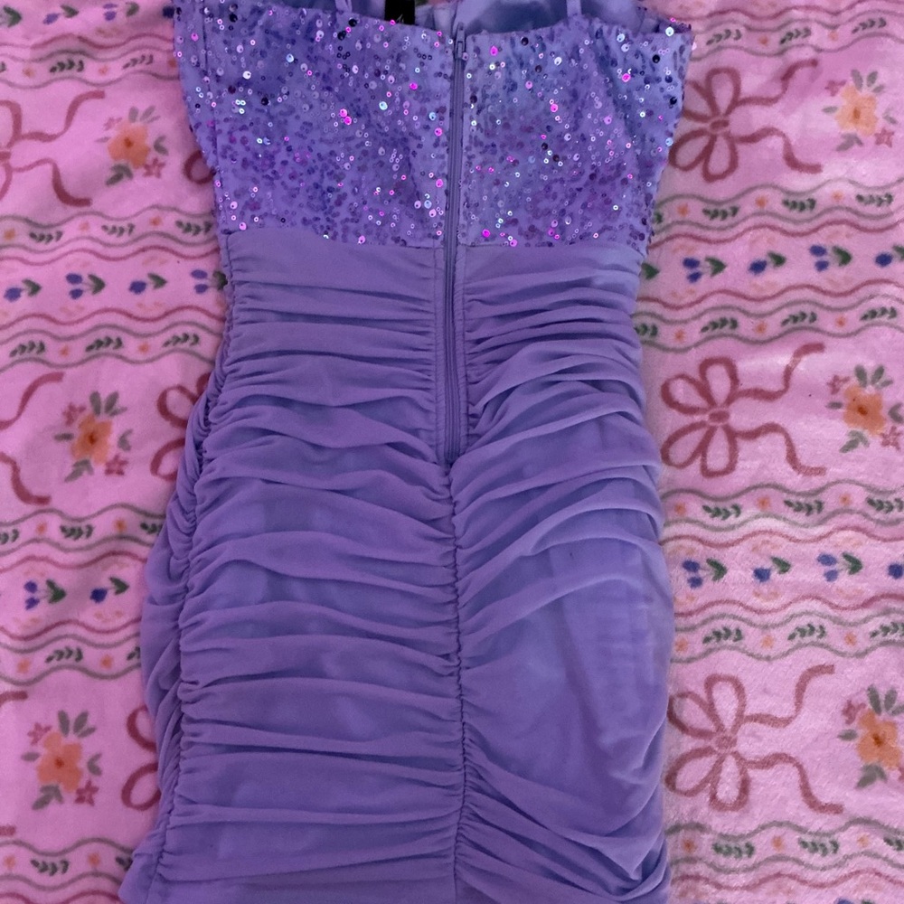 Windsor Purple Sequin Mini Dress